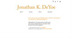 Desktop Screenshot of jonathandeyoe.com